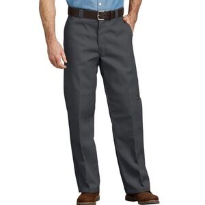 NWT! Dickies Charcoal Gray Loose Fit Double Knee Work Pants (Size 36 X 30)